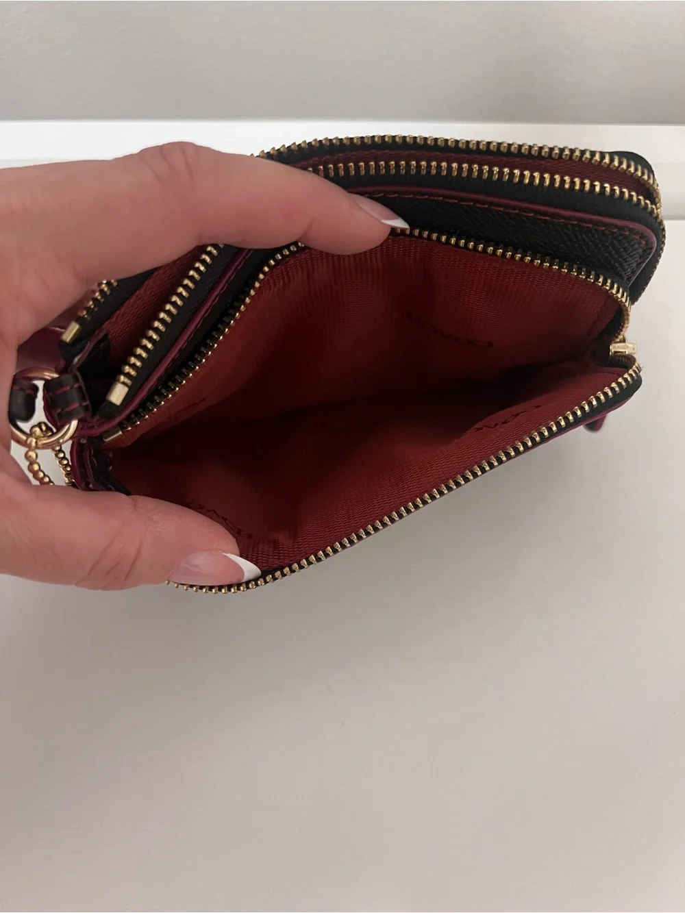 Coach wristlet signature
